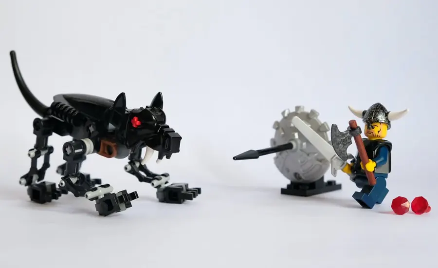 Vikings: Viking Warrior challenges the Fenris Wolf (7015)